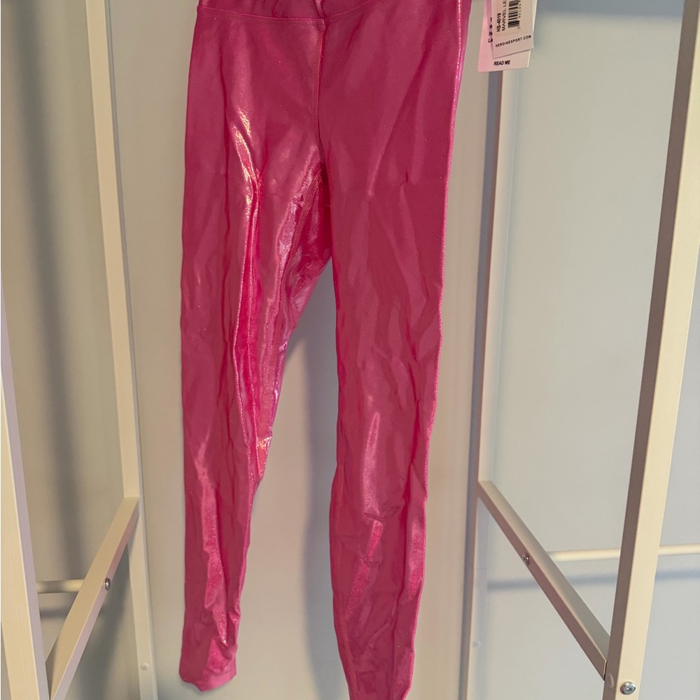 Heroine Sport Shiny Pink Leggings